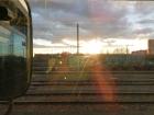 View from our train window in Sevilla, Spain