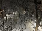 While it was super nice on the day we celebrated, it recently snowed again. This is the view from my kitchen window!