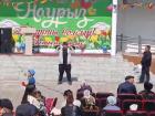 Throughout the holiday, there were a lot of activities in the town square. Here's a local participating in one of them!