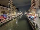 My favorite restaurant is on this street by the canal in the Navigli district of Milan