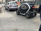 Small car on the streets of Milan