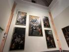 This is some of the artwork displayed in the Archeological Museum of Seville. These paintings are hundreds of years old!!!