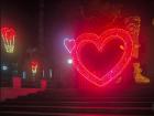 Some of the Valentine's decorations around town