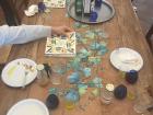 Table for olive oil tasting