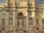 This is the beautiful Trevi Fountain after a storm! 