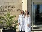 Here I am working at the hospital with Dr. Bilotta.