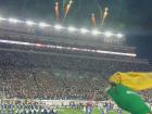 A moment from a Notre Dame Football Game. "Football" in Italy actually refers to soccer, though. 