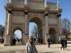 Outside of the Louvre and near the cafe where I tried a croissant is the Arc de Triomphe du Carrousel, one of many big monuments I got to see in Paris!