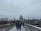In my final week in London, I tried to finish up some sightseeing and went over this pedestrian bridge called Millennium Bridge with a view of St. Paul's Cathedral  