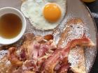 My french toast and bacon was delicious. It was a 10/10.