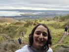 A selfie of myself inside of the cave in Cave Hill, a lovely hiking trail in Northern Ireland