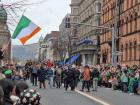 Beginning of the parade. You can see the big crowd of people on the streets