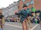 There were many people on stilts. What a skill!