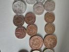 Here are some of the coins I have found on the ground around Northern Ireland- pence coins (left)and pound coins (right)
