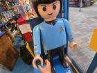 Shaking hands with a big lego guy!