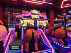 A horse racing arcade game