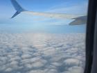 The view from my window seat on my plane to Incheon, South Korea