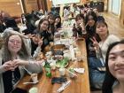 A group photo we took during dinner