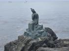 A statue of Princess Hwangok, a mermaid who was forced to leave her sea kingdom of Naranda to marry King Eunhye of Mugung