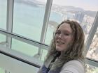 Looking down through the glass floor was so cool!
