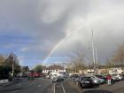 Rainbow on a sunny rainy day