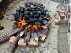 heating rocks to use for cooking