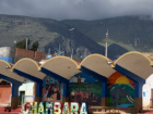town letters in plaza across from high school 