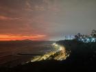 Here is a sunset over the ocean in Miraflores, Peru. Lima is the only capital in South America located on the coast!