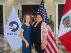 My first Peruvian host mom and I at my swearing in ceremony