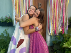 Hugging Ms. Lyons the day before I left for the DR!