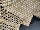The weavers believe that this zig-zag edge affects the aerodynamics of the sail
