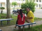 Administrando un examen oral en ingles en Vietnam