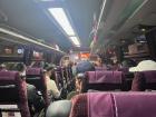 This is what the inside of our fancy bus looked like. 