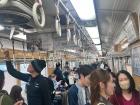 Here is another glimpse inside a train.
