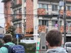 Here I am walking to my dorm for the very first time.