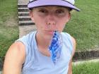 Here's me enjoying a .50 shilling water bag!