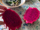 It's the height of dragon fruit season, which means my fingers are stained pink