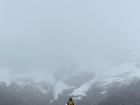 My friend took this picture when I wasn’t looking! As you can see we are in the clouds!