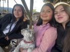 Me and Valentina and her older sister, Evelyn, at a soccer game this weekend!