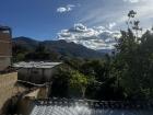 The view from the balcony on the top floor of her house.