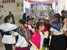 Example of the pastores dancing in front of the nacimientos the night before Christmas
