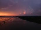 The view at sunset from the bridge that crosses the Magdalena, about a 20-minute run on a trail outside of Plato 
