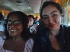 In a crowded guagua with my Dominican friend