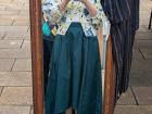 A very cute blue and yellow flower blouse I found at the flea market that happened to match my outfit