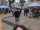 The Yamato flea market surrounds either side of Yamato station