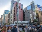 Ginza in Tokyo is a very populated city, and its train station is packed