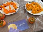 Some persimmon fruits that I got to taste
