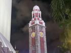 Hong Kong Clock Tower is shining brightly.