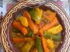 Moroccan couscous from a restaurant in Morocco 