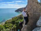 My friends and I on one of our last trips! We were in Portugal doing a via feratta (Italian for “iron path”), which is a climbing route with a steel cable, metal rungs and other handholds that allow people to climb rock faces safely